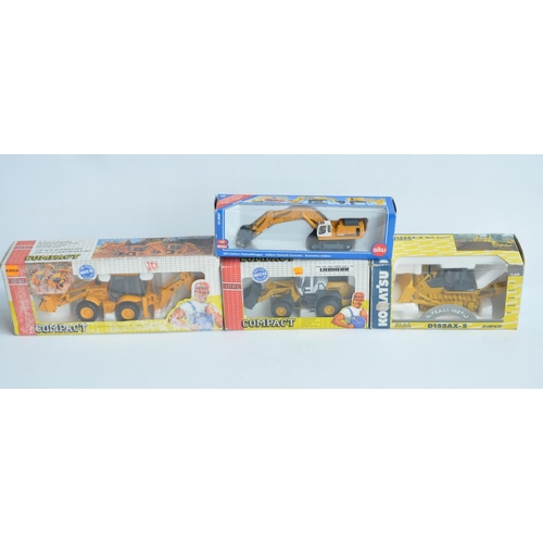 186 - Four boxed diecast plant machinery models to include Joal 1/50 scale Avance D155AX-5 bulldozer with ... 