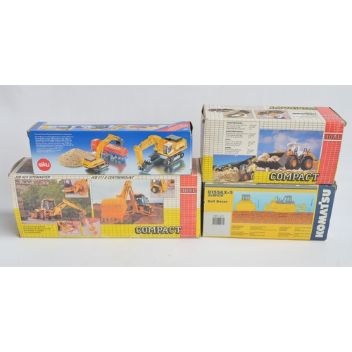 186 - Four boxed diecast plant machinery models to include Joal 1/50 scale Avance D155AX-5 bulldozer with ... 