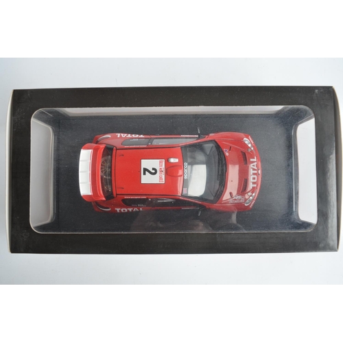 187 - Autoart 1/18 scale highly detailed Peugeot 206WRC, Burns and Reid Rallye Monte Carlo 2003, model in ... 