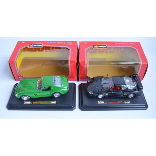 191 - Collection of twelve diecast model cars from Burago and Maisto to include 6x 1/24 scale from Burago ... 