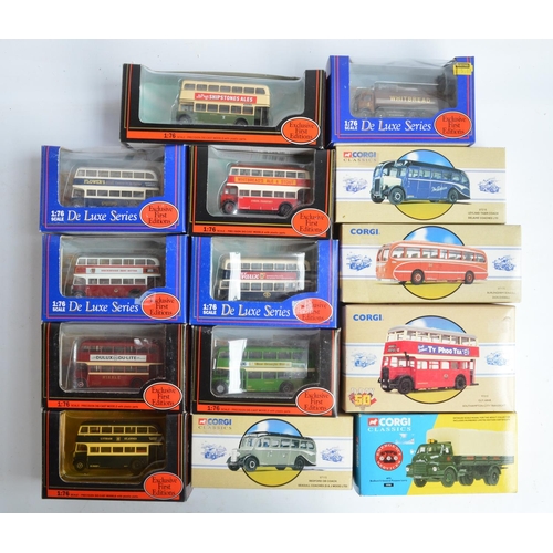 194 - Fourteen boxed mostly classic bus model from Corgi and EFE to include 5x 1/50 scale limited editions... 