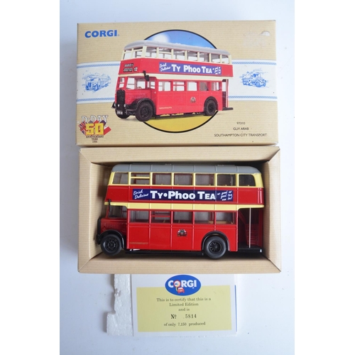 194 - Fourteen boxed mostly classic bus model from Corgi and EFE to include 5x 1/50 scale limited editions... 