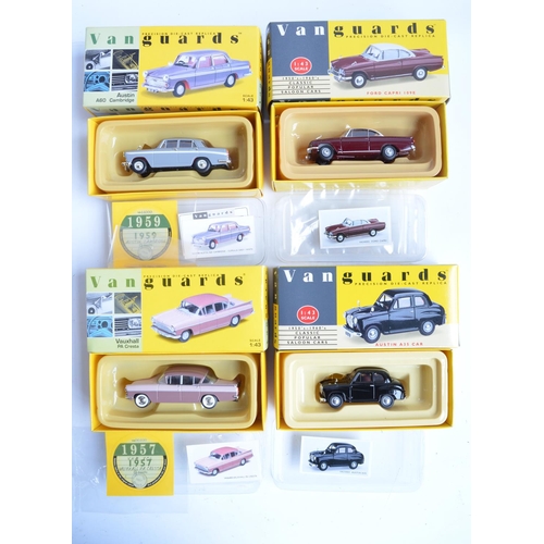 196 - Sixteen boxed Lledo 1/43 scale diecast Vanguard series model cars to include Austin A60 Cambridge, V... 