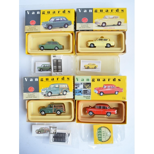 196 - Sixteen boxed Lledo 1/43 scale diecast Vanguard series model cars to include Austin A60 Cambridge, V... 