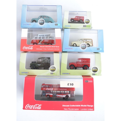 198 - Collection of boxed diecast model vehicles, various scales and manufacturers to include 7x Oxford Di... 