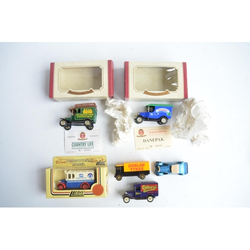 199 - Collection of model vehicles to include a vintage Sanson Rico Junior pressed steel crane truck (dama... 