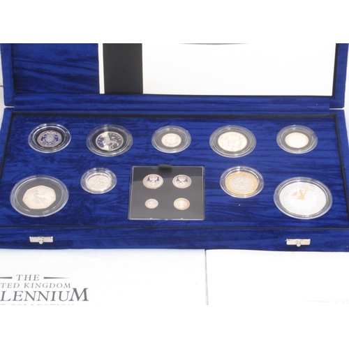 719 - Royal Mint The United Kingdom Millennium Silver Collection No. 07861 of 15000, with COA