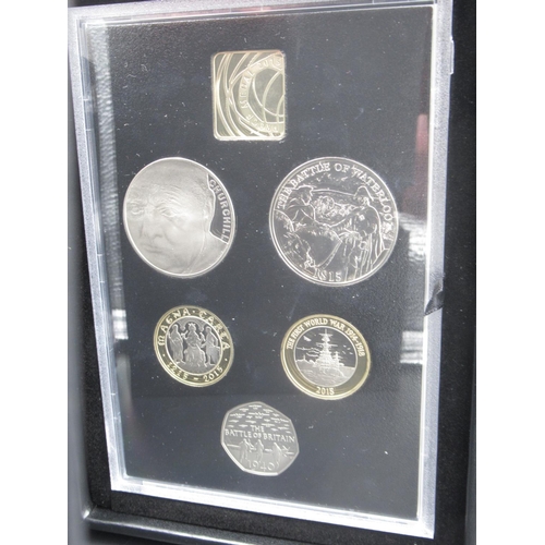 758 - The Royal Mint United Kingdom 2015 proof coin set commemorative edition, cased with certificate in b... 