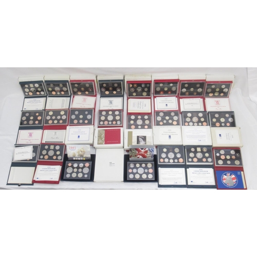 781 - Royal Mint United Kingdom Proof Coin collections for 1984, 1985, 1986, 1987, 1988(x2), 1989, 1990, 1... 