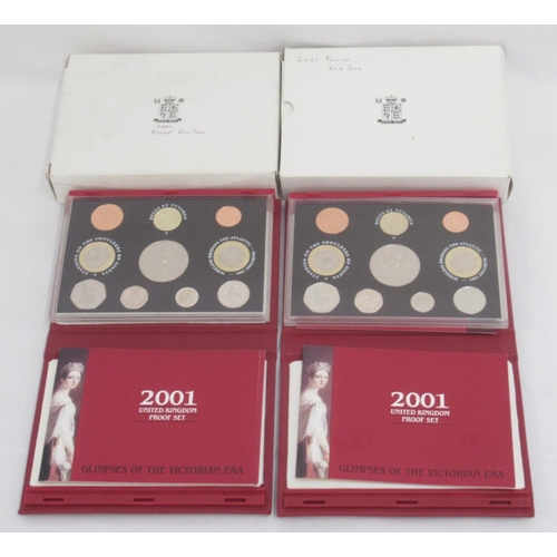 781 - Royal Mint United Kingdom Proof Coin collections for 1984, 1985, 1986, 1987, 1988(x2), 1989, 1990, 1... 