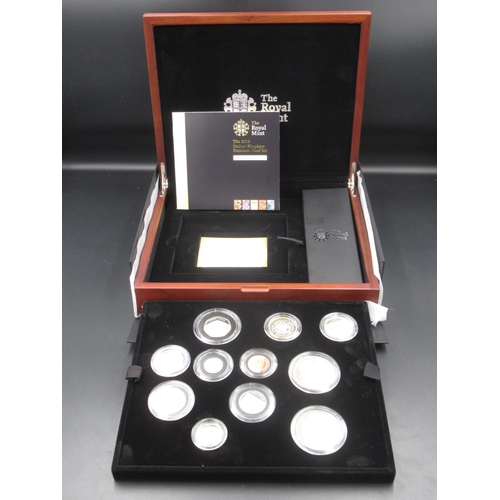 754 - Royal Mint - The 2012 United Kingdom Premium Proof Collection,a eleven coin set  fitted issue case w... 