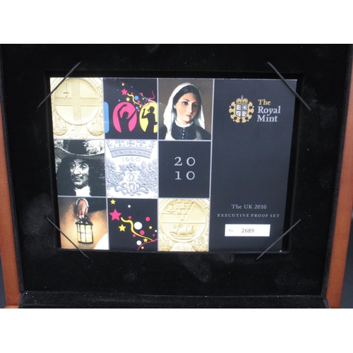 738 - Royal Mint - 2010 United Kingdom Executive Proof Set, Limited Edition no.2689/5000, in original box ... 