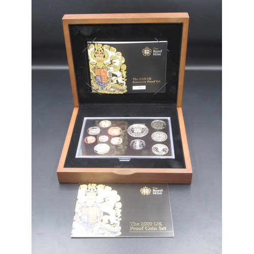 732 - Royal Mint - 2009 United Kingdom Executive Proof Set, including Kew Gardens 50p, Limited Edition no.... 