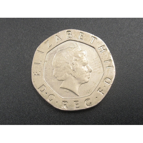 676 - Rare Undated 20p coin in circulated condition