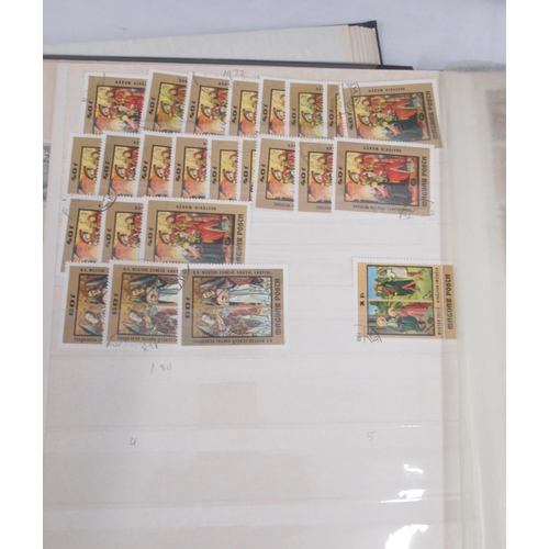 821 - Collection of 5 stamps folders containing an assorted collection of c20th (and some late c19th) Sout... 