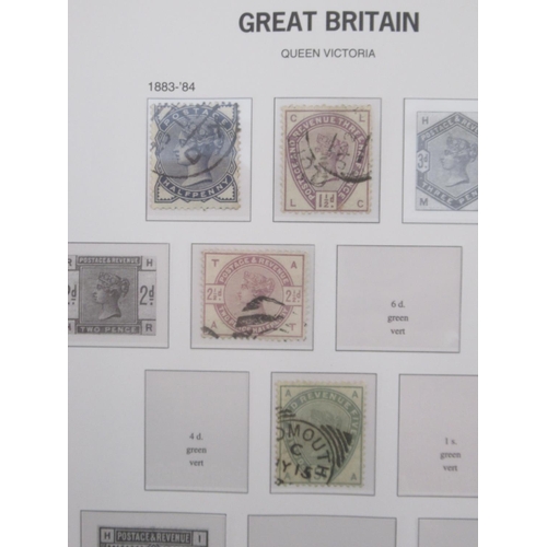 817 - A collection of 6 folders containing assorted GB stamps from the c19th & c20th covering Queen Victor... 