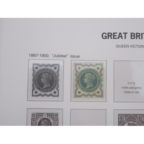 817 - A collection of 6 folders containing assorted GB stamps from the c19th & c20th covering Queen Victor... 