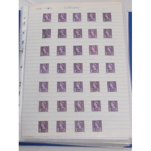 819 - Large collection of GB stamps to inc. folder cont. Scottish, Welsh and Northern Irish stamps from th... 