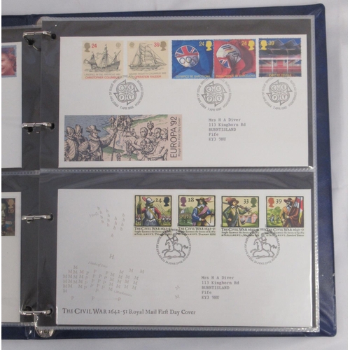 813 - Collection of GB First Day Covers covering from Late 1970s to 2020, in 5 albums