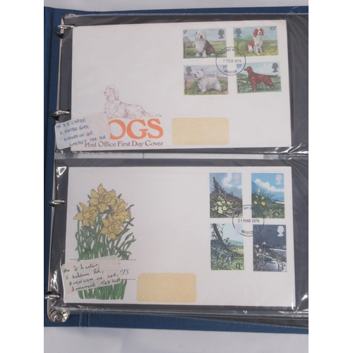 813 - Collection of GB First Day Covers covering from Late 1970s to 2020, in 5 albums