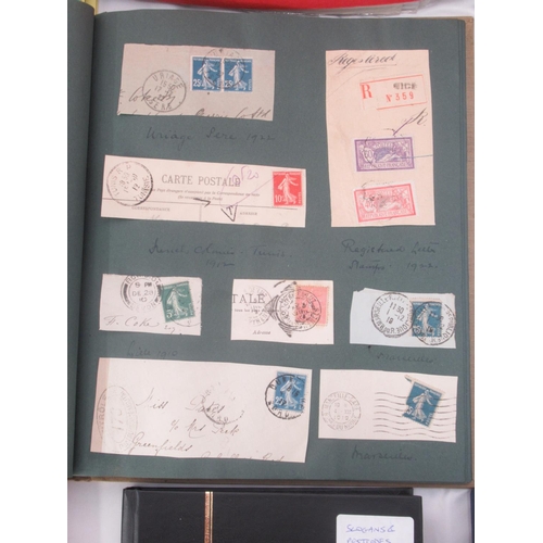 826 - Assorted collection of Stamps, Covers, Postcodes, Slogans, etc. in 7 folders/albums and 8 document w... 