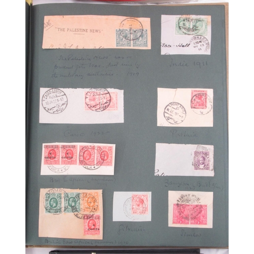 826 - Assorted collection of Stamps, Covers, Postcodes, Slogans, etc. in 7 folders/albums and 8 document w... 