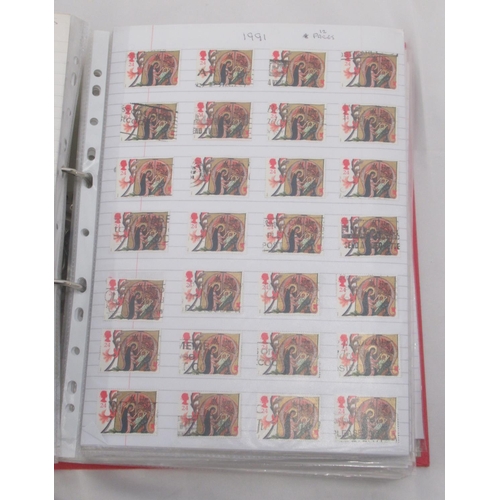 826 - Assorted collection of Stamps, Covers, Postcodes, Slogans, etc. in 7 folders/albums and 8 document w... 