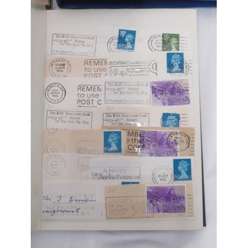 826 - Assorted collection of Stamps, Covers, Postcodes, Slogans, etc. in 7 folders/albums and 8 document w... 