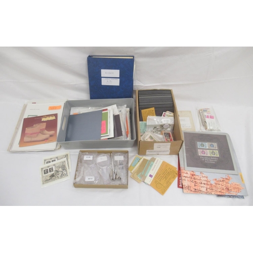 828 - Assorted collection of stamps and covers both loose and in folders/albums, collection of tweezers an... 