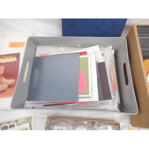 828 - Assorted collection of stamps and covers both loose and in folders/albums, collection of tweezers an... 