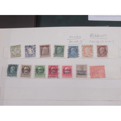 830 - Davo Liechtenstein stamp album, 2 stamp albums cont. various world stamps, Davo USA stamp album and ... 