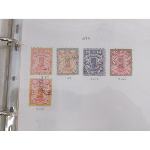 833 - Stamp album cont. various international Aircraft stamps, stamp folder cont. stamps from Iran(Persia)... 