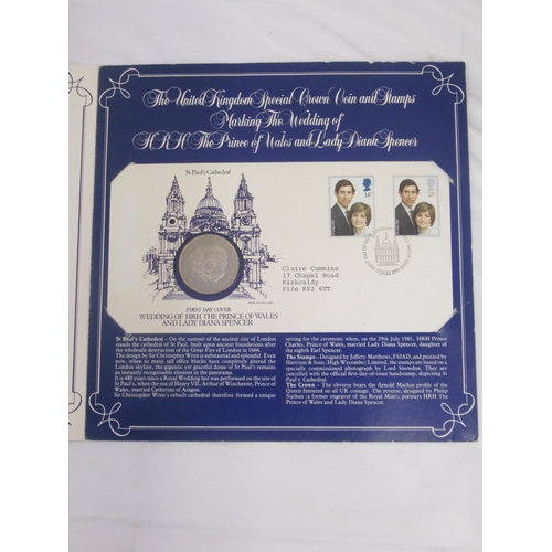 811 - Assorted collection of Coin covers to inc. Westminster The Diamond Wedding Coin Cover Collection, 2 ... 