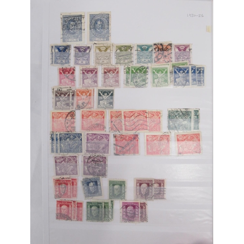 835 - Stamp album cont. Indian stamps from the 1850s to late 1950s, stamp album cont. Austrian stamps, sta... 