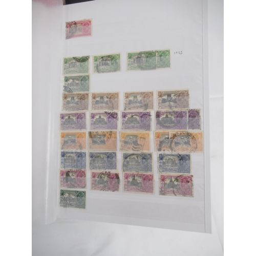 835 - Stamp album cont. Indian stamps from the 1850s to late 1950s, stamp album cont. Austrian stamps, sta... 