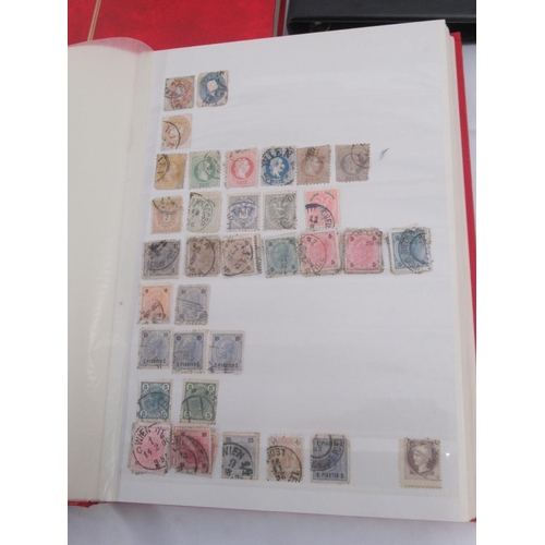 835 - Stamp album cont. Indian stamps from the 1850s to late 1950s, stamp album cont. Austrian stamps, sta... 