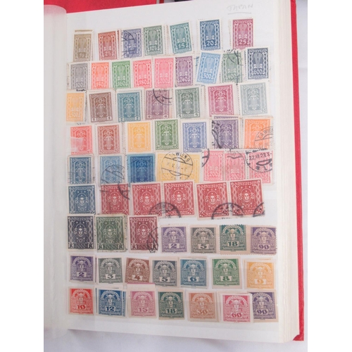 835 - Stamp album cont. Indian stamps from the 1850s to late 1950s, stamp album cont. Austrian stamps, sta... 