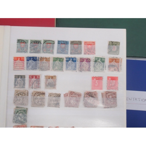 837 - Stamp album cont. Polish stamps, stamp album of French Stamps, a folder cont. stamps and postcards a... 