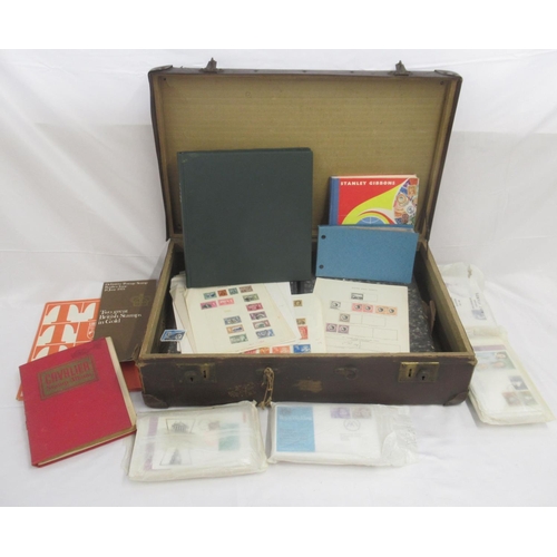 840 - Suitcase cont. mixed collection of c20th British and International stamps, covers & FDC's, loose and... 