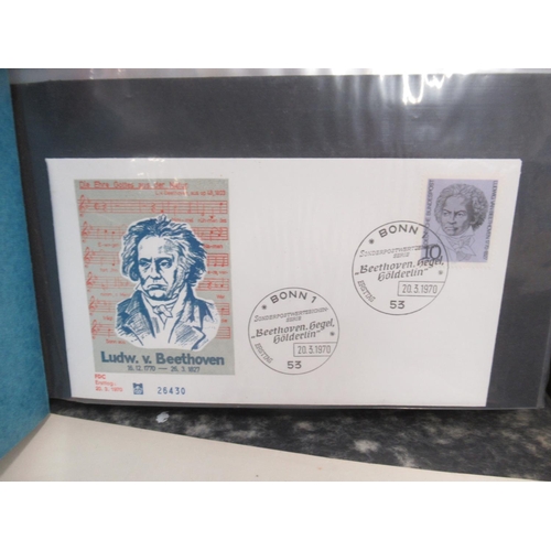 840 - Suitcase cont. mixed collection of c20th British and International stamps, covers & FDC's, loose and... 