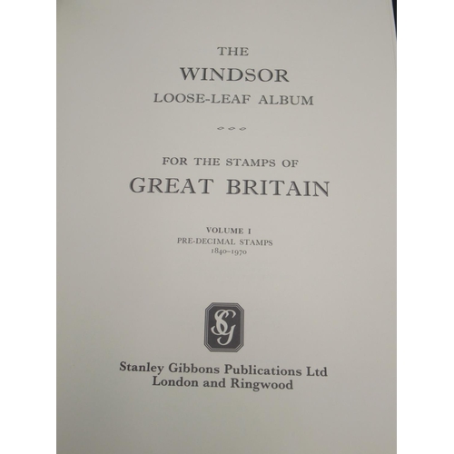 845 - The Windsor Loose-Leaf Album for the Stamps of Great Britain Volume 1: Pre-Decimal Stamps 1840-1970 ... 