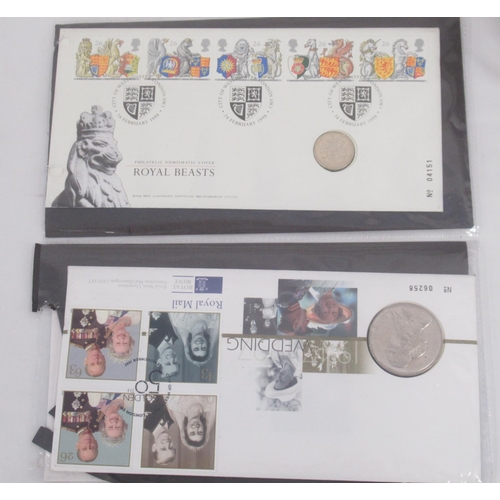 810 - Assorted collection of Coin covers in folder and loose to inc. The 100th Year of HM Queen Elizabeth ... 