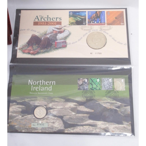 810 - Assorted collection of Coin covers in folder and loose to inc. The 100th Year of HM Queen Elizabeth ... 