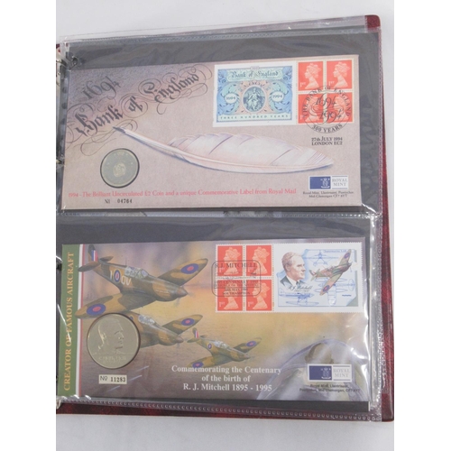 810 - Assorted collection of Coin covers in folder and loose to inc. The 100th Year of HM Queen Elizabeth ... 