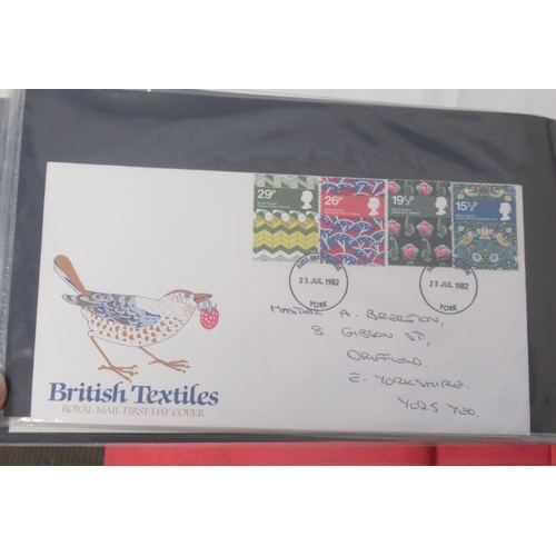 812 - Assorted collection of FDC's and Royal Mail Mint Stamps in 9 folders