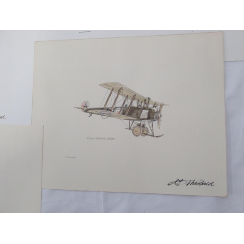 815 - Of flown cover and RAF interest -rough sketches and prints by Tony Theobald, British artist who spec... 