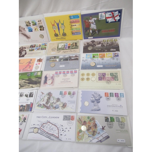 809 - Large assorted collection of coin covers in folders, original white carboard envelopes, etc. to inc.... 