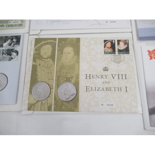 809 - Large assorted collection of coin covers in folders, original white carboard envelopes, etc. to inc.... 