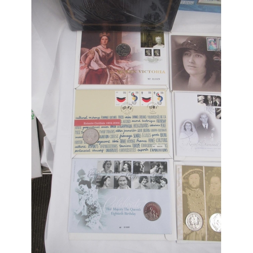 809 - Large assorted collection of coin covers in folders, original white carboard envelopes, etc. to inc.... 