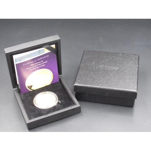 657 - Hattons of London 2023 Prince and Princess of Wales Proof Double Sovereign, limited edition of 99, b... 